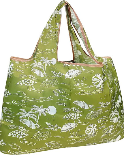 allydrew Large Foldable Tote Nylon Reusable Grocery Bags