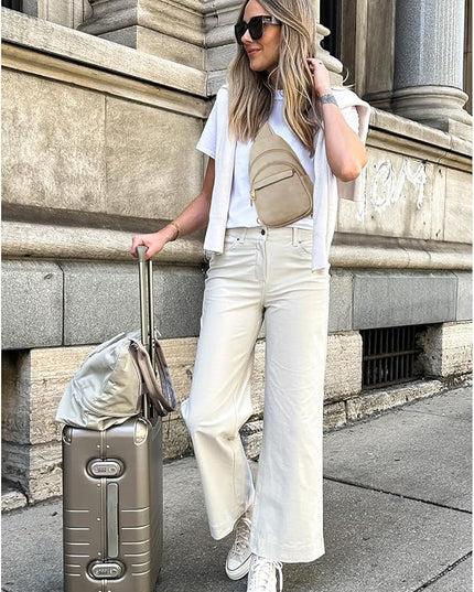 BOSTANTEN Small Sling Bag for Women Leather Crossbody Bags Fanny Pack Chest Bag for Travel
