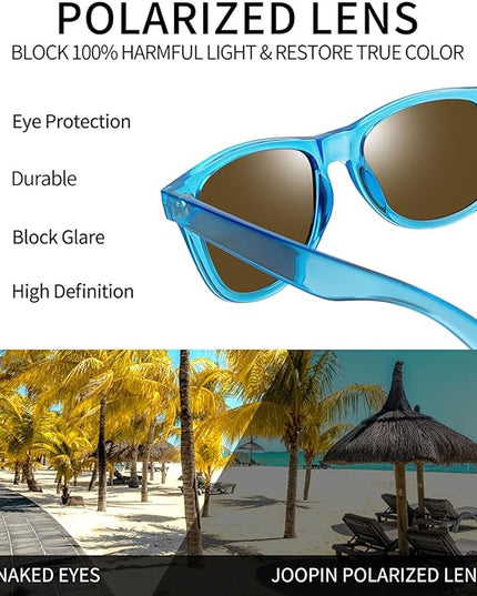 Joopin Square Sunglasses Polarized UV Protection Trendy Designer Sun Glasses Men Women