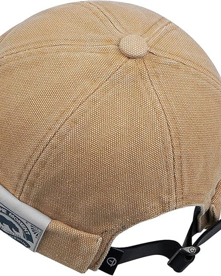 Croogo Denim Docker Hat Fashion Brimless Beanie Hat Retro Worker Skull Cap Rolled Cuff Sailor Cap Hip Hop Dancing Watch Cap