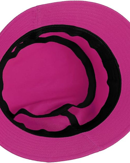 Umeepar Unisex Cotton Packable Bucket Hat Sun Hat Plain Colors for Men Women