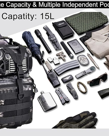 HAOMUK Tactical Sling Bag Pack Military Rover Shoulder Sling Backpack EDC Molle Assault Range Bag