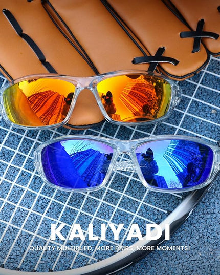 KALIYADI 4 Pack Polarized Sunglasses-Men Sports Sun-glasses: Mens Sunglasses UV Protection for Fishing Driving Cycling