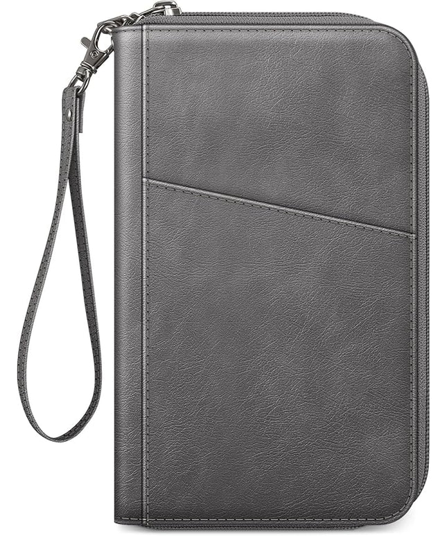 Fintie Family Passport Holder Wallet, RFID Blocking Travel Document Organizer Clutch Bag Credit Cards Case Cover for Women Men