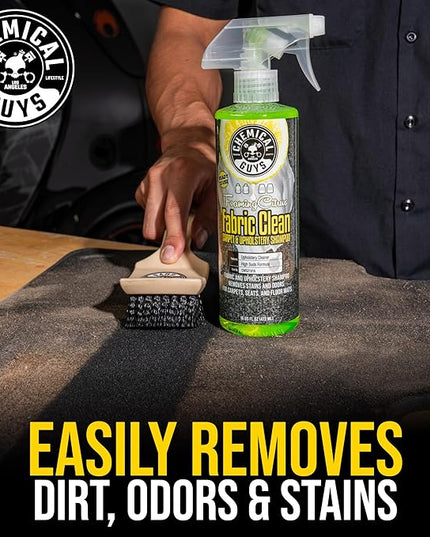 Chemical Guys CWS21916 Foaming Citrus Fabric Clean Carpet & Upholstery Cleaner, Ready to Use, Sprayable (for Carpets, Seats & Floor Mats), Safe for Cars, Home, Office, & More, 16 fl oz, Citrus Scent