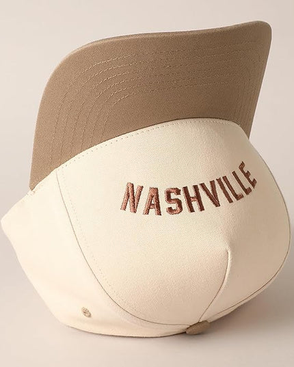 MIRMARU Two-Tone Vintage Canvas Trucker Hats for Men & Women, Adjustable Size Baseball Caps with Trendy Embroidered Design