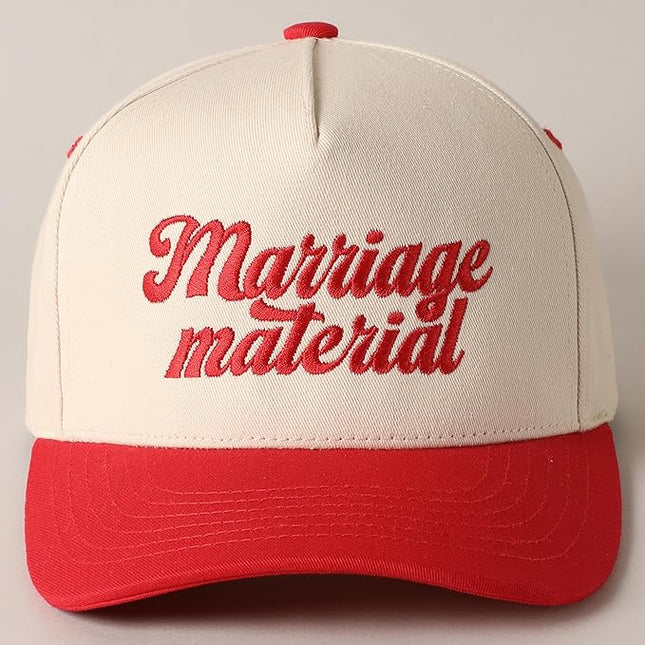 MIRMARU Two-Tone Vintage Canvas Trucker Hats for Men & Women, Adjustable Size Baseball Caps with Trendy Embroidered Design