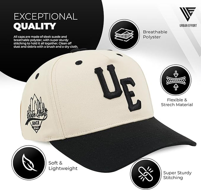 Urban Effort Vintage Trucker hat - for Men Women Baseball Hat - Trendy Sports Snapback Closure for Your Style & Outdoors