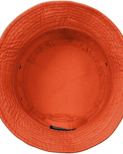 Falari Men Women Unisex Cotton Bucket Hat 100% Cotton Packable for Travel Fishing Hunting Summer Camp