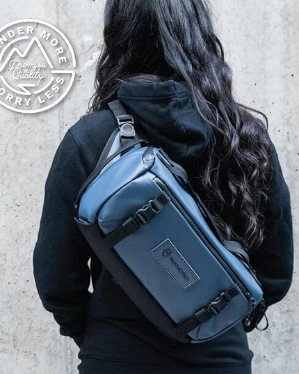 WANDRD ROGUE V1 9L Sling: Compact Camera Sling and Crossbody Bag with Fast Access, 3-Way Carry– Lightweight Everyday Bag Great for Travel, Photography, and Daily Use (Aegean Blue)