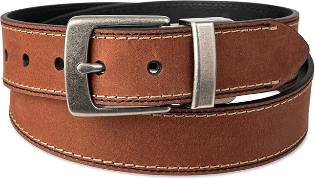 Columbia Men's 2-in-1 Reversible Casual Leather Belt for Versatile Everyday Style