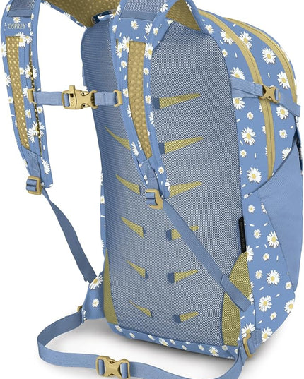 Osprey Daylite Plus Commuter Backpack - Lightweight, Everyday Pack with Laptop Sleeve and Water Bottle Pockets - Ideal for Work, School, and Travel with Versatile Storage, Daisy Print Sevres Blue