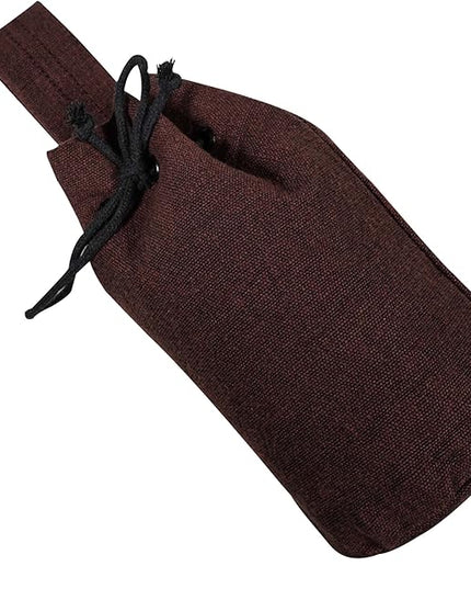 Mythrojan Drawstring Belt Pouch Medieval Canvas Pouch Renaissance Bag LARP Coin Bag Cosplay Costume Accessories for Medieval Events, Reenactments, Renfair - Brown, 8" x 6.5"