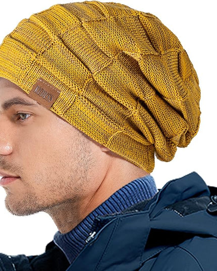 REDESS Beanie Hat for Men and Women Winter Warm Hats Knit Slouchy Thick Skull Cap