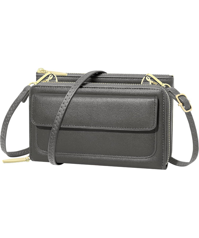 KUKOO Small Crossbody Bag Cell Phone Purse Wallet with Credit Card Slots for Women