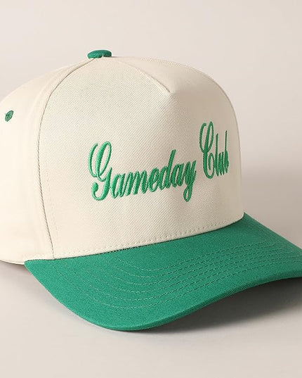 MIRMARU Two-Tone Vintage Canvas Trucker Hats for Men & Women, Adjustable Size Baseball Caps with Trendy Embroidered Design