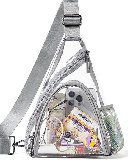 7L Sling Bag For Women Men Backpack Fanny Pack Crossbody Chest Travel Shoulder Belt Bags Purse Handbag PU Leather