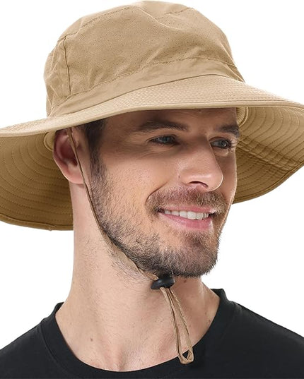ZOORON Boonie Hat UPF 50+ Cooling Sun Hat for Men and Women,Wide Brim Bucket Hats with UV Protection for Safari Hiking Beach