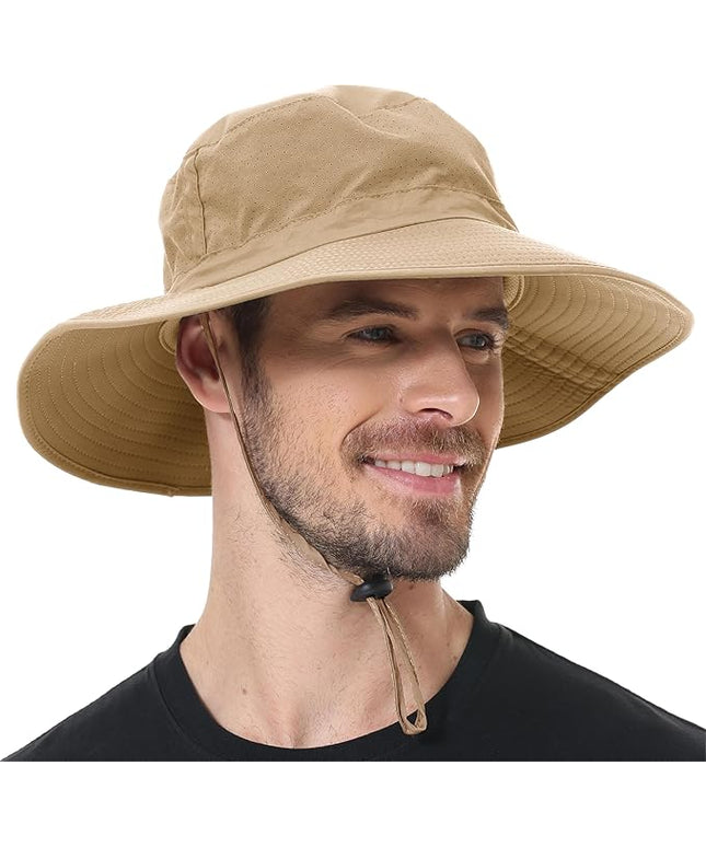 ZOORON Boonie Hat UPF 50+ Cooling Sun Hat for Men and Women,Wide Brim Bucket Hats with UV Protection for Safari Hiking Beach