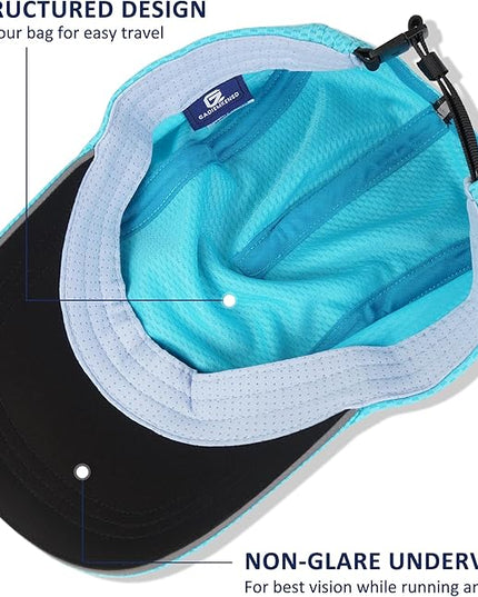 GADIEMKENSD Women's Race Day Running Cap Performance Mesh Hat - Excellent Ventilation, Lightweight, Reflective Safety