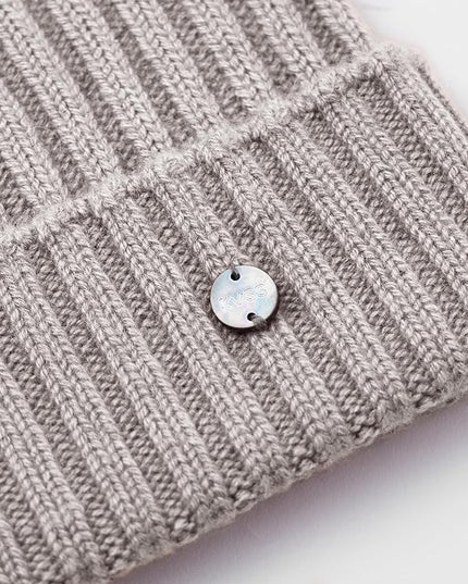 KVSS 100% Pure Cashmere Beanie for Women & Men Knit Winter Hat Cuff Rib Cap | Luxury from Inner Mongolia