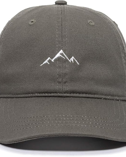 Outdoor Cap -Adult Mountain Dad Hat-Unstructured Soft Cotton