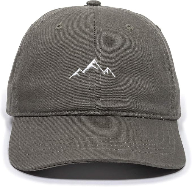 Outdoor Cap -Adult Mountain Dad Hat-Unstructured Soft Cotton