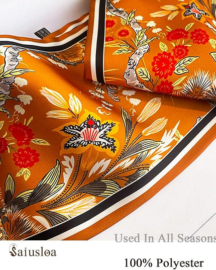 Purse Scarf For Handbags Head Scarves For Women's Hair Bags Scarfs Long Skinny Scarves Fashion Silky