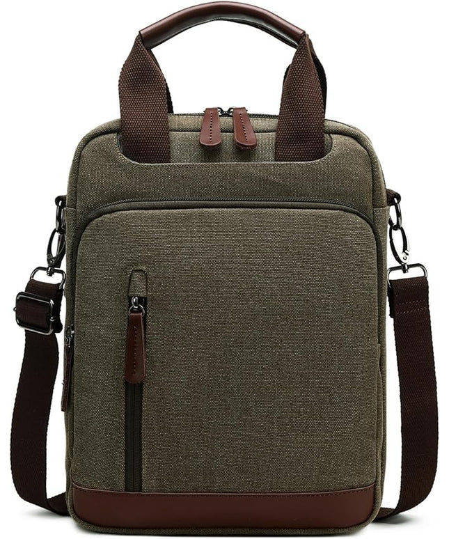mygreen Small Canvas Crossbody Shoulder Bag Messenger Bag Work Bag