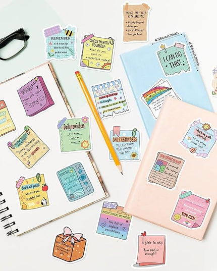 150 PCS Positive Affirmation Stickers, Mental Health Inspirational Motivational Encouraging Self Love Care Quote Sticker Pack for Water Bottles Laptops Planners Decals Students Teens Adults