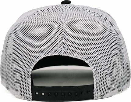 Nuthin Fancy CO Pioneer Snapback Hat, Mens and Womens Adjustable Trucker Cap with Contrast Under Bill