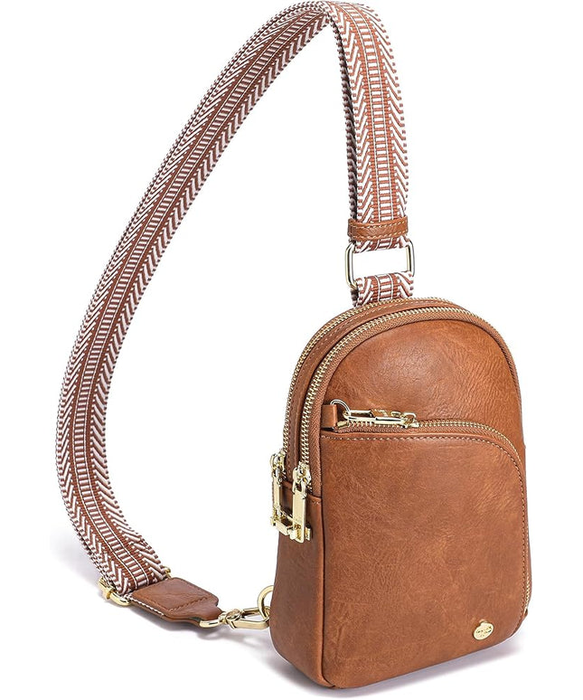 INICAT RFID Blocking Sling Bag Anti Theft Crossbody Bags Women Valentine's Day Gifts Travel Purses Vegan Leather