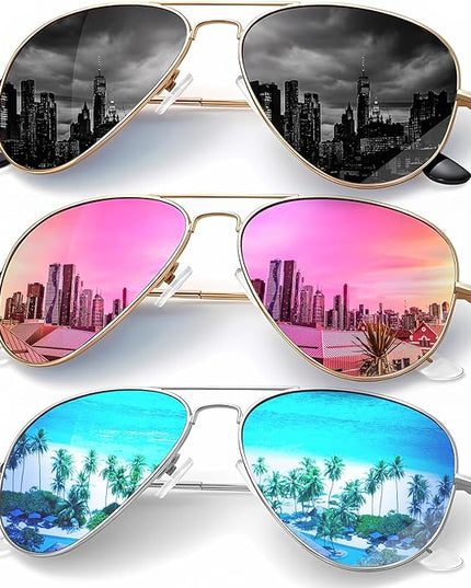 KALIYADI Classic Aviator Sunglasses for Men Women Driving Sun glasses Polarized Lens UV Blocking