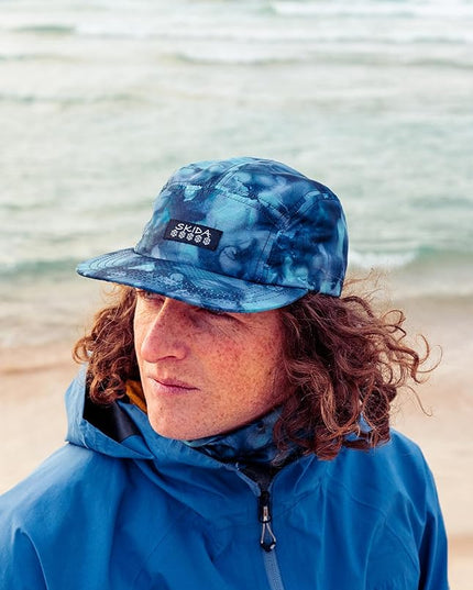 Skida 5 Panel Cap Outdoor UPF Sun Protection Wide Brim Camp Hat Running, Hiking, Golf, Pickleball, Beach Outings