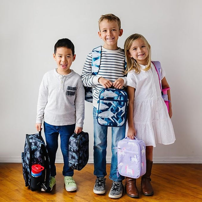 Wildkin ECO rPET Insulated Original Lunch Bag – Durable, Stylish, Ideal for School & Travel - Sharks
