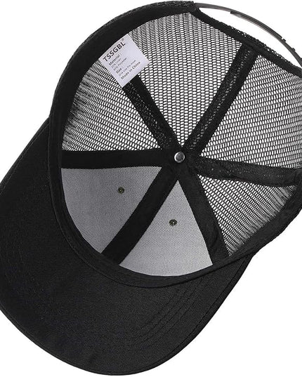 TSSGBL 2 Pack Snapback Trucker Baseball Hats Mesh Back Adjustable Blank Ball Caps for Men Women