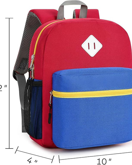 STEAMEDBUN Toddler Backpack Boy 2-4, Kids Backpack Boys, Preschool Daycare Travel Small- 12inch