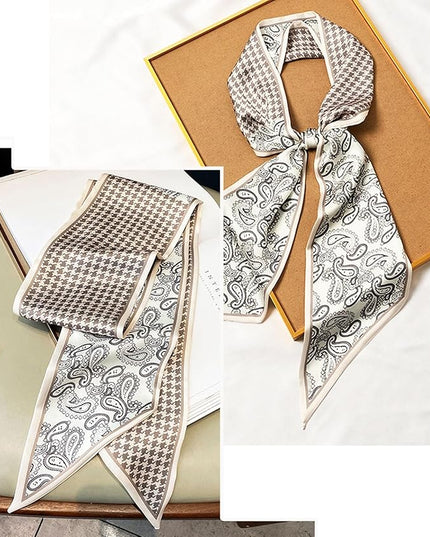Dailyacc Hair Scarf for Women Fashion Silky Satin Headscarf Wrap Breathable Lightweight Neck Scarves For Handbag