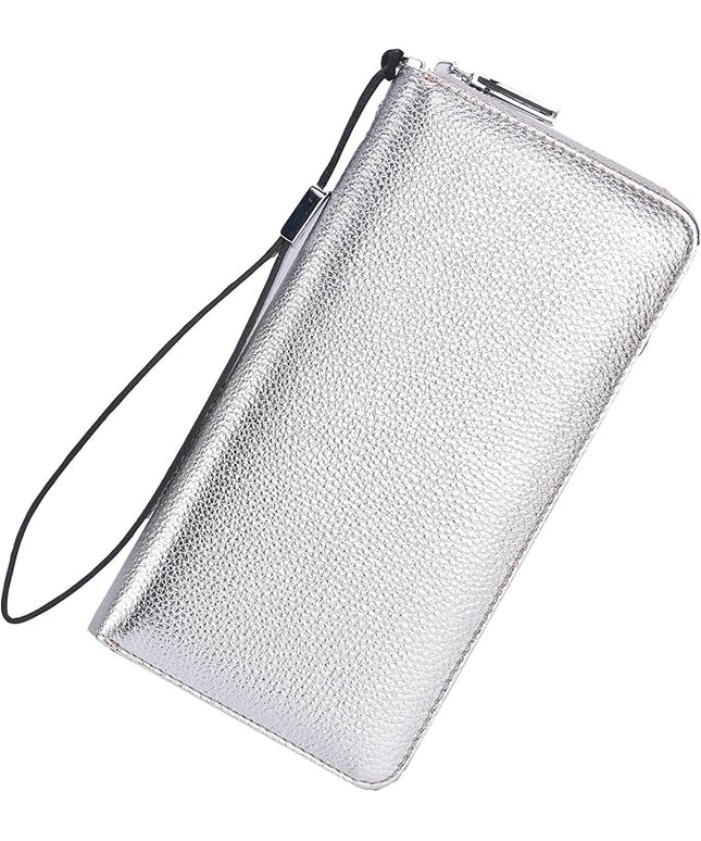 Lavemi Small Compact Women Wallet RFID Blocking Genuine Leather Bifold Purse with ID Windows