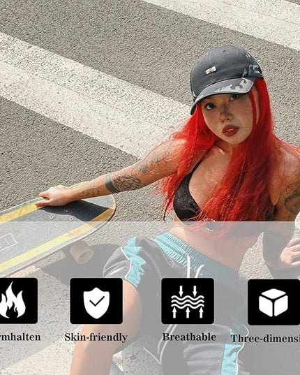 Trendy Unisex Graffiti Baseball Cap, Adjustable Cotton Baseball Cap for Men & Women, Athletic Streetwear Hat