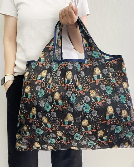 allydrew Large Foldable Tote Nylon Reusable Grocery Bags