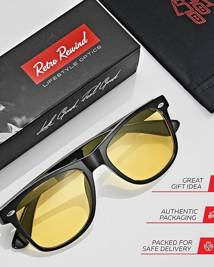 Retro Rewind Polarized Sunglasses for Men and Women - UV Protection Classic Sun Glasses