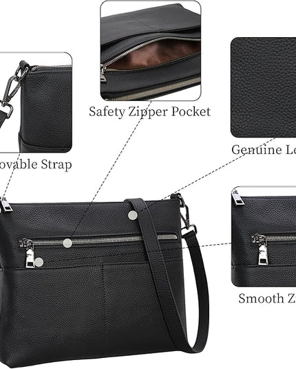 Iswee Crossbody Bag for Women Leather Purses Fashion Designer Handbags