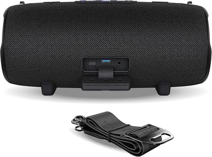 TREBLAB HD-Max Portable Bluetooth Speaker, 60W Loud Stereo Sound with Deep Bass, IPX7 Waterproof Outdoor Speaker, 20H Playtime, Powerbank, RGB Party Lights
