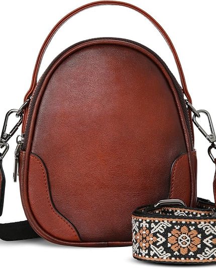 Iswee Small Crossbody Bags for Women Travel Leather Shoulder Bag Mini Purses and Handbags Designer Satchel Ladies Hand Bag
