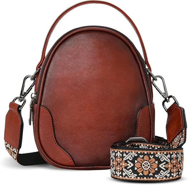Iswee Small Crossbody Bags for Women Travel Leather Shoulder Bag Mini Purses and Handbags Designer Satchel Ladies Hand Bag