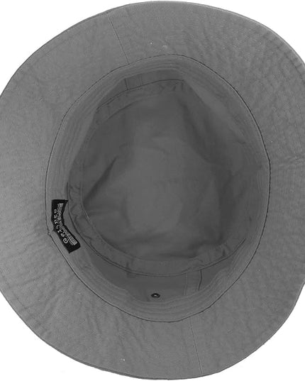 Gelante Solid Color 100% Cotton Bucket Hat for Women and Men Packable Travel Summer Beach Hat