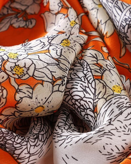 Silk Scarf Mulberry Silk Fashion Scarves Long Lightweight Shawl Wrap …