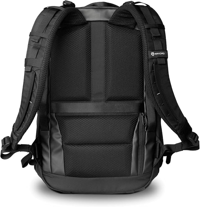 WANDRD NIMBUS 18L: Lightweight Travel Backpack for Men and Women, Weather Resistant Everyday Bag with Padded Shoulder Straps, Laptop Bag and Traveling Bag for Office (Black)