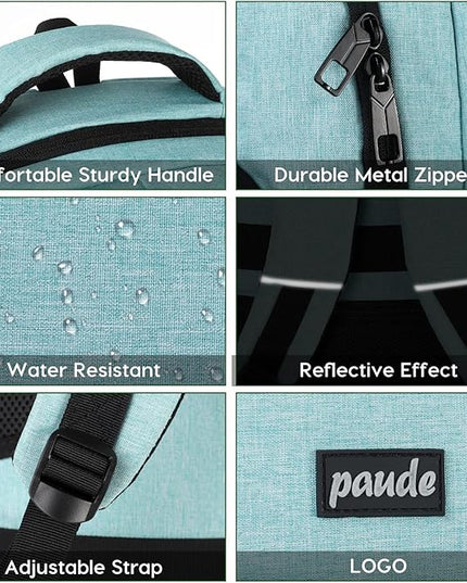 Paude School Backpack,17.3 Inch Laptop Backpack Women Bookbag Rucksack for Teen Girls,School Bags for Teens